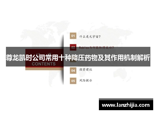 尊龙凯时公司常用十种降压药物及其作用机制解析